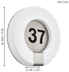 Eglo 98147 - LED Domové číslo MARCHESA LED/15W/230V IP44