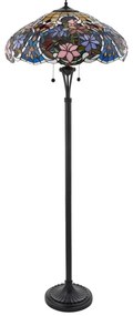 Endon 64323 - Stojacia lampa Tiffany SULLIVAN 2xE27/60W/230V priemer 56 cm