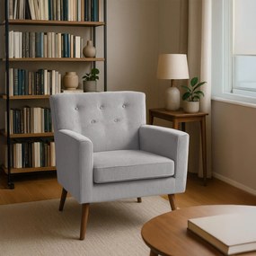 Kreslo Kioni látka cord - sivá