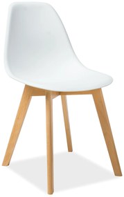 Jedálenská stolička DEBRA Barva: biela