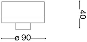 Ideal Lux - Vonkajšie stropné svietidlo CLIO 1xE27/42W/230V IP44 hnedá