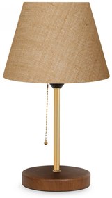 Stolná lampa Wena krémová/zlatá/hnedá