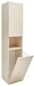 Kúpeľňová skrinka vysoká s košom na oblečenie SAT Feel 36x165x32 cm béžová mat SATFEELV36BEK, 1 ks