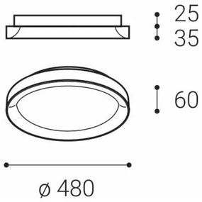 LED2 - LED Stropné svietidlo BELLA SLIM LED/38W/230V 3000/4000K čierna