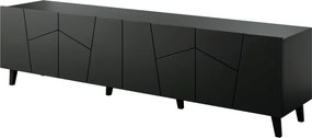 TV stolík Etna 200 cm čierny