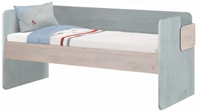 Posteľ II 90x200cm Lincoln Modular - dub, dub modrá