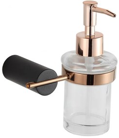 Mexen príslušenstvo, Aron dávkovač mydla, čierna/ružová zlatá, 70881388-67
