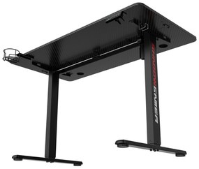 Výškovo nastaviteľný elektrický herný stôl SHADOW GAMER 1.0 120 cm čierny