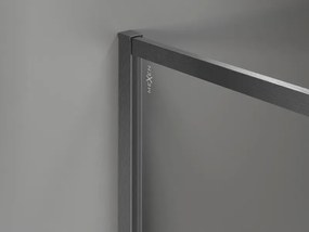 Mexen Kioto-F, sprchová zástena s rámom 70 x 202 cm, 8 mm grafit, grafitový profil, 800-070-104-66-40