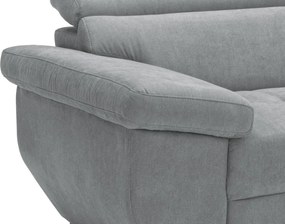 Dvojsedák Speedway, svetlo šedá látka