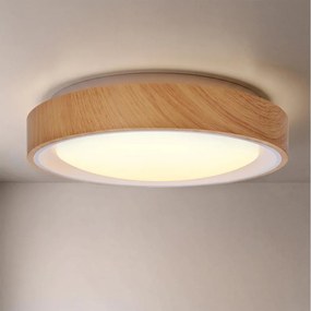 BRILAGI - LED stropné svietidlo FLOCO LED/24W/230V priemer 30 cm drevené/biele