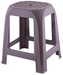 Plastová stolička DESIGN mocca, 41 x 35 x 46 cm