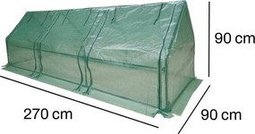 Mini fóliový skleník BestBerg BBGH-270 / 270 x 90 x 90 cm / zelená