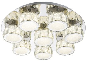 GLOBO Prisadené LED moderné svietidlo AMUR, 64W, denná biela, 50cm, okrúhle