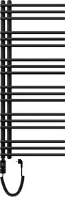 Mexen Neptun, elektrické vykurovacie teleso 1200 x 500 mm, 600 W, čierna, W101-1200-500-2600-70
