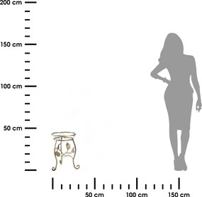 STOJAN NA KVETINÁČ ELMER 41X33 CM ZLATÁ