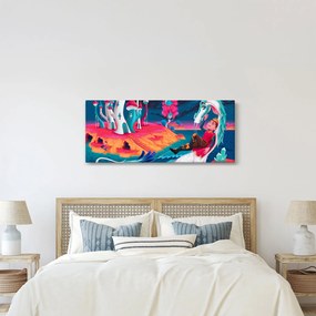 Obraz - Princ a dračia princezná (120x50 cm)