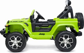LEAN CARS Jeep Rubicon 4x4 batéria auto zelená