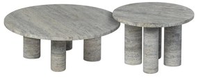 Kamenný okrúhly odkladací stolík ø 52 cm Volos – Blomus
