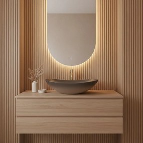 Rea Royal, umývadlo na dosku 620x360x160 mm, béžová-hnedá, REA-U0626