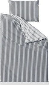 Povlečení z Renforcé bavlny CAPRIVI šedé knoflík Rozmer obliečky: 70 x 90 cm | 140 x 220 cm