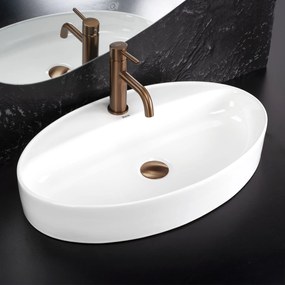 Rea Nastazja, umývadlo na dosku 610x375x105 mm, biela lesklá, REA-U6359