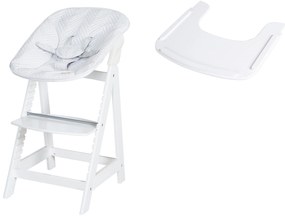 roba Detská vysoká stolička Born Up Zickzack 2 v 1 + Pultík k jedálenskej stoličke  (800008529)