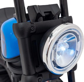 Ramiz Chopper FASTER batériová motorka pre deti Modrá + FM rádio + Audio panel + LED