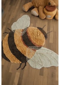 Žltý prateľný ručne tkaný bavlnený detský koberec 115x150 cm Bee – Lorena Canals