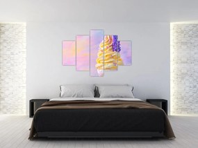 Obraz - Zmrzlina s levanduľou (150x105 cm)