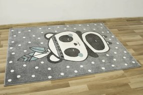 Detský koberec Lima 9371A sivý/tyrkysový