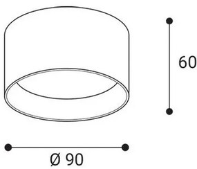 LED2 - LED bodové svietidlo ZETA ON LED/8W/230V 3000/3500/4000K priemer 9 cm biela