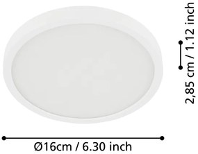 Eglo 900638 - LED kúpeľňové stropné svietidlo FUEVA LED/11W/230V IP44 biela