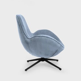 Kreslo LUNAIRE menčestrové, modré 710094