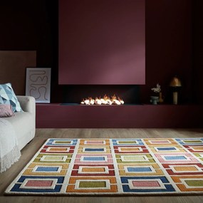 Ručne tkaný vlnený koberec 160x230 cm Retro Blocks – Flair Rugs