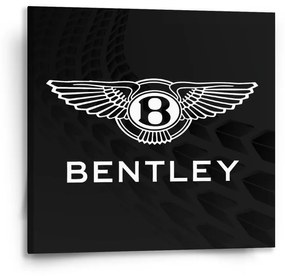 Sablio Obraz Logo Bentley Čierny - 50x50 cm