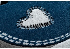 Detský kusový koberec Buldog vo vrecku sivý 160x220cm