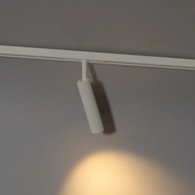 Moderné biele bodové svetlo pre 1-fázový koľajnicový systém - Slimline Uzzy