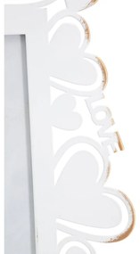 Biely kovový rámček na fotky Mauro Ferretti, 25 x 27,7 cm