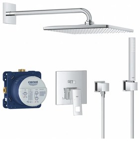 GROHE Eurocube Perfect - Sprchový set s Rainshower Mono 310 Cube, chróm 25238000