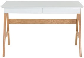Zostava kancelárskeho nábytku svetlé drevo/biela ESCALANTE/SHESLAY Beliani