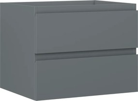 Mexen Orio, kúpeľňová skrinka 60 cm, 2 zásuvky, grafitová matná, 91A10-06047-2-BFF66