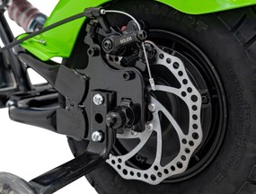 Ramiz Chopper Warrior Zelený motocykel