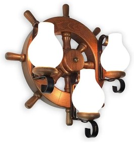 Brilagi - Nástenné svietidlo TIMONA 3xE14/40W/230V buk/orech