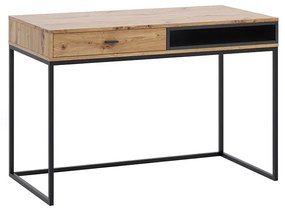 Moderný písací stôl Olier OL01, Farby: dub artisan / dub artisan + čierny Mirjan24 5903211008726