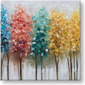 Maľovaný obraz na stenu STROMY 60x60 cm