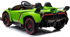 LEAN CARS Lamborghini Veneno batériové auto Zelená
