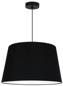 Závesné svietidlo Gaja, 1x čierne textilné tienidlo, (fi 44cm), b