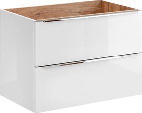 Comad Kúpeľňová skrinka pod umývadlo Capri White 80 biela/dub zlatý craft