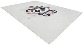 Koberec protišmykový BAMBINO 1129 Panda pre deti - krémový